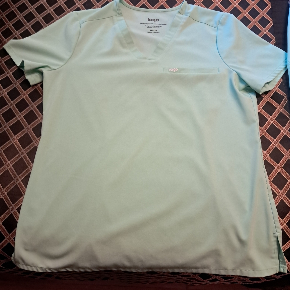 Lago Mint Colored Scrub Outfit